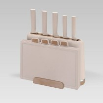 Set of Kitchen Knives and Stand Feel Maestro MR-1412-BEIGE