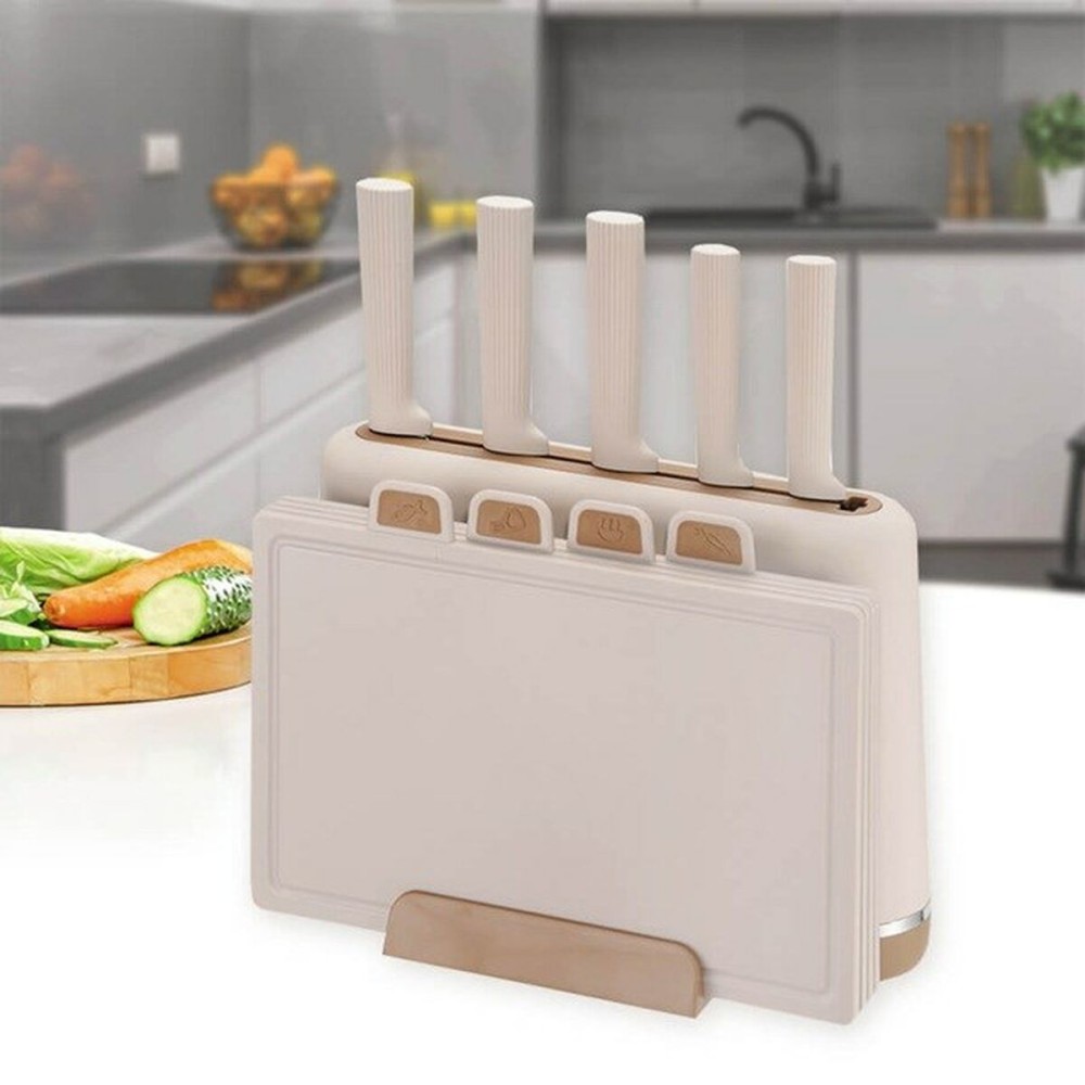 Küchenmesserset und Halterung Feel Maestro MR-1412-BEIGE