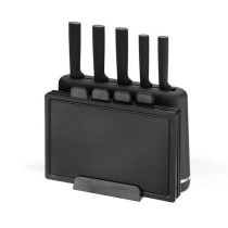 Set of Kitchen Knives and Stand Feel Maestro MR-1412-BLACK
