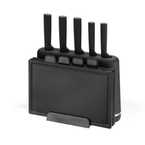 Set of Kitchen Knives and Stand Feel Maestro MR-1412-BLACK