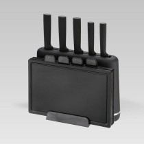 Set of Kitchen Knives and Stand Feel Maestro MR-1412-BLACK