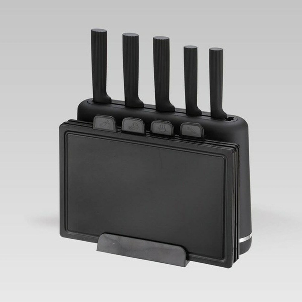 Set of Kitchen Knives and Stand Feel Maestro MR-1412-BLACK