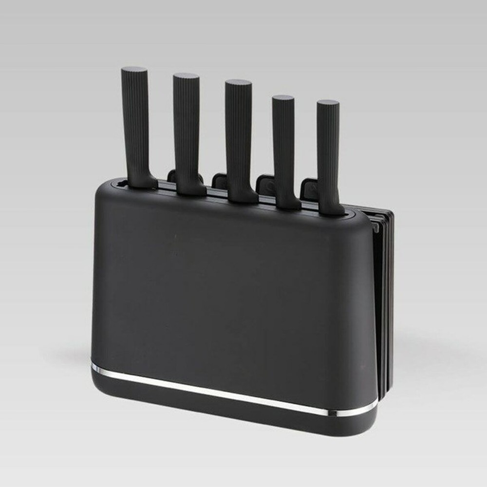 Set of Kitchen Knives and Stand Feel Maestro MR-1412-BLACK