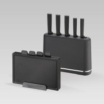 Set of Kitchen Knives and Stand Feel Maestro MR-1412-BLACK