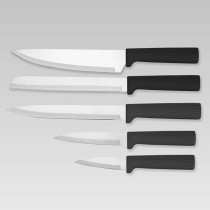 Set of Kitchen Knives and Stand Feel Maestro MR-1412-BLACK