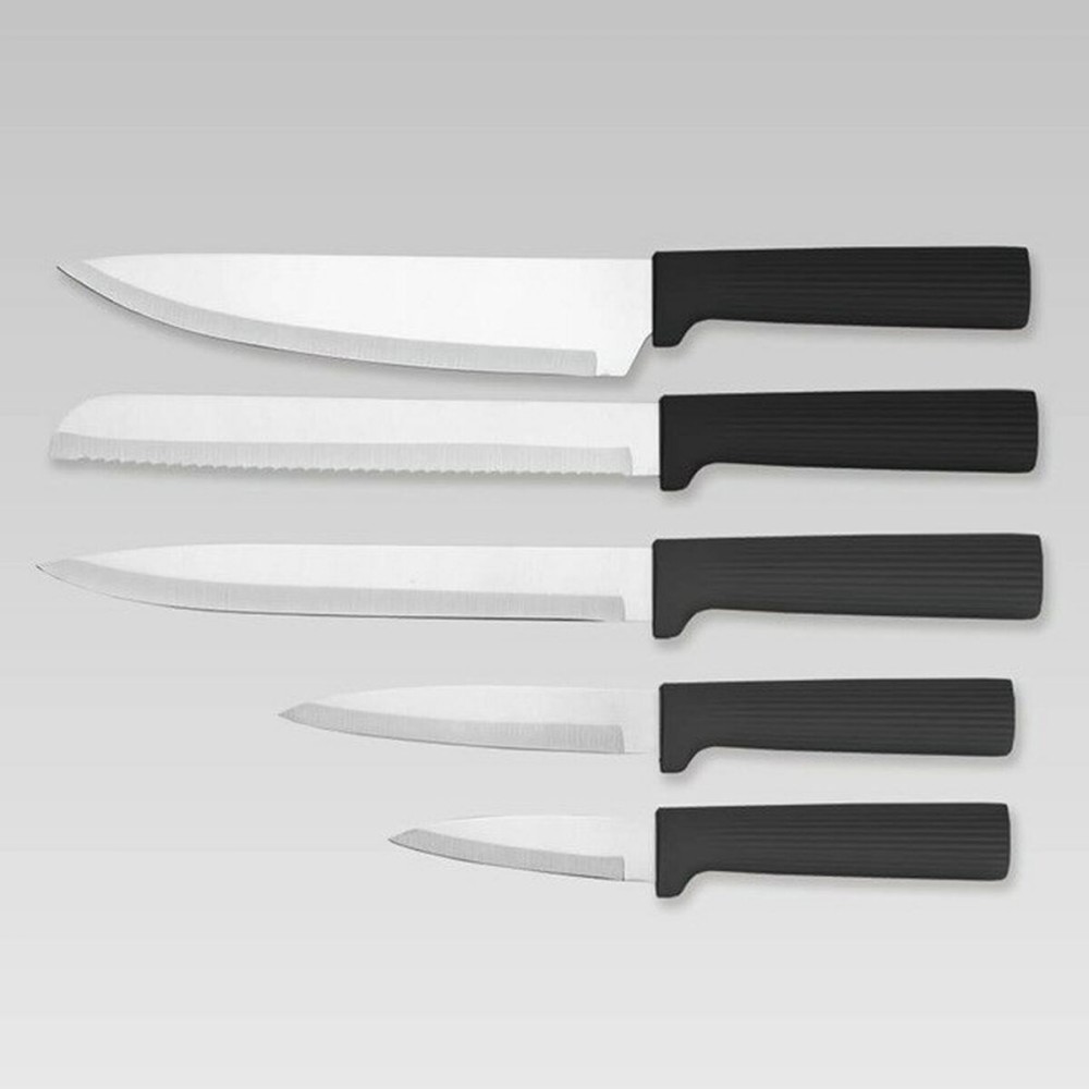 Set of Kitchen Knives and Stand Feel Maestro MR-1412-BLACK