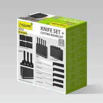 Set of Kitchen Knives and Stand Feel Maestro MR-1412-BLACK