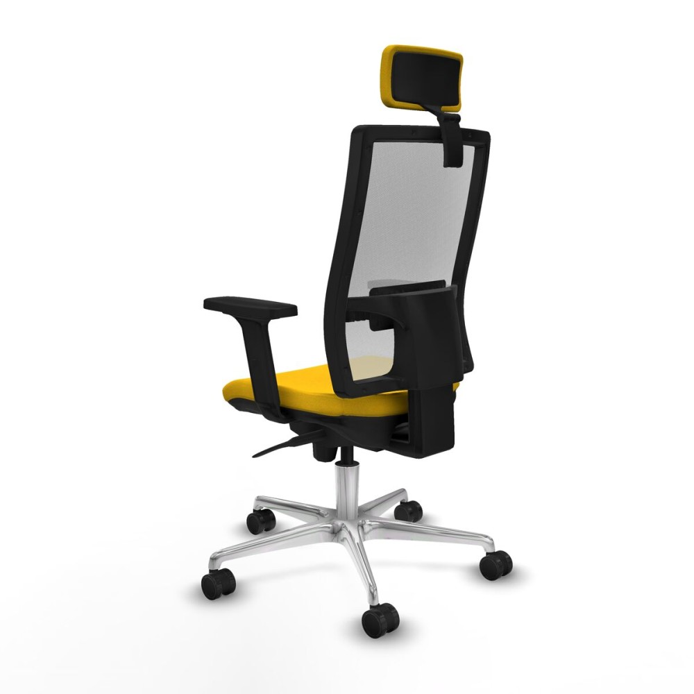 Office Chair with Headrest Piqueras y Crespo 2D086N2 Yellow