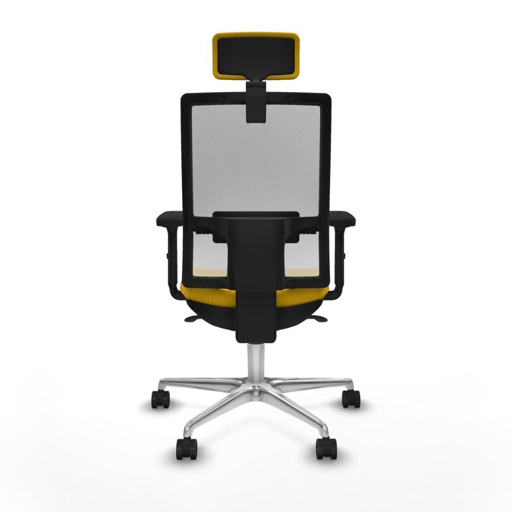Office Chair with Headrest Piqueras y Crespo 2D086N2 Yellow