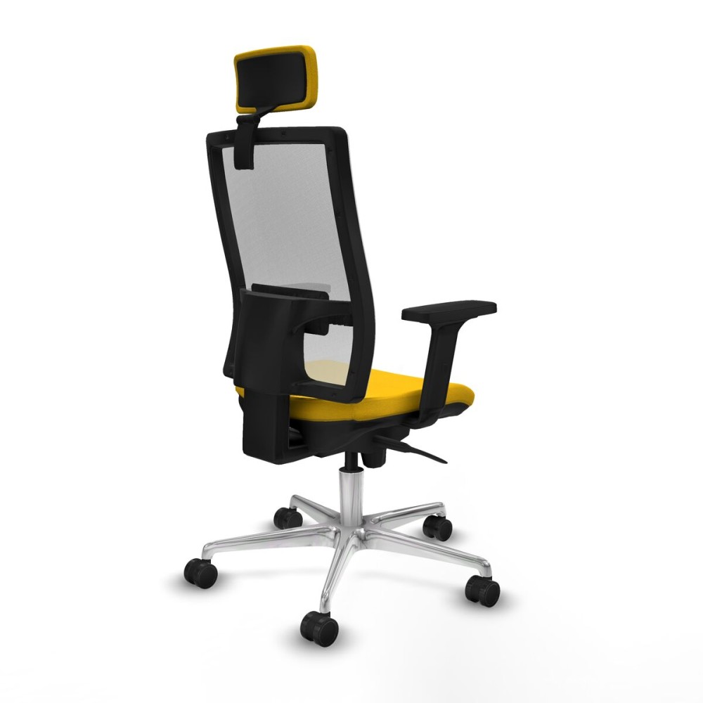 Office Chair with Headrest Piqueras y Crespo 2D086N2 Yellow