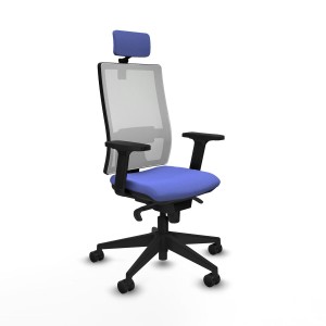 Chaise de Bureau avec Appui-tête Piqueras y Crespo 2D066N2 Bleu clair