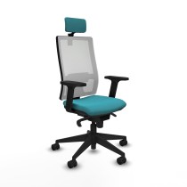 Chaise de Bureau avec Appui-tête Piqueras y Crespo 2D066N2 Turquoise