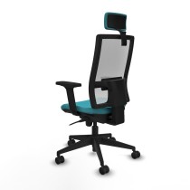 Chaise de Bureau avec Appui-tête Piqueras y Crespo 2D066N2 Turquoise