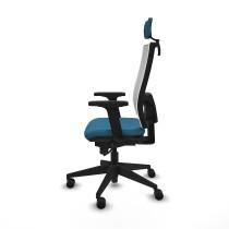 Chaise de Bureau avec Appui-tête Piqueras y Crespo 2D066N2 Blanc Vert pétrole