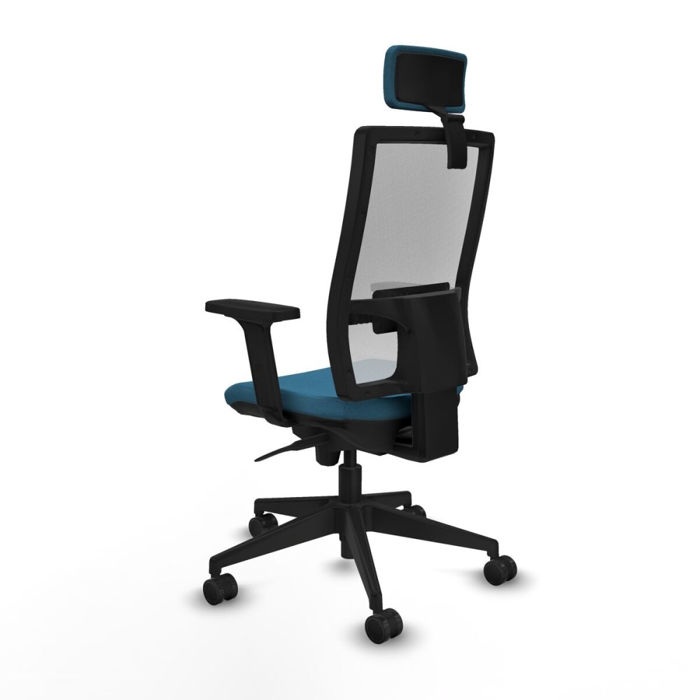 Chaise de Bureau avec Appui-tête Piqueras y Crespo 2D066N2 Blanc Vert pétrole