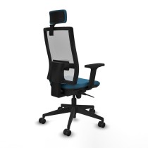 Chaise de Bureau avec Appui-tête Piqueras y Crespo 2D066N2 Blanc Vert pétrole