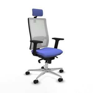 Chaise de Bureau avec Appui-tête Piqueras y Crespo 2D086N2 Bleu clair