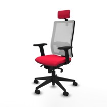 Office Chair with Headrest Piqueras y Crespo 2D066N2 Red