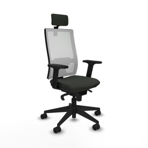 Bürostuhl mit Kopfstütze Piqueras y Crespo 2D066N2 Schwarz