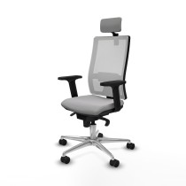 Office Chair with Headrest Piqueras y Crespo 2D086N2 Light grey