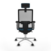 Chaise de Bureau avec Appui-tête Piqueras y Crespo 2D086N2 Blanc Vert pétrole