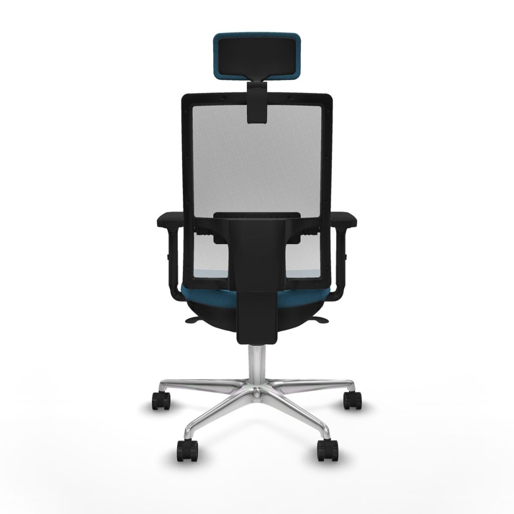 Chaise de Bureau avec Appui-tête Piqueras y Crespo 2D086N2 Blanc Vert pétrole