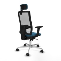 Chaise de Bureau avec Appui-tête Piqueras y Crespo 2D086N2 Blanc Vert pétrole