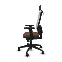 Office Chair with Headrest Piqueras y Crespo 2D066N2 White Dark brown