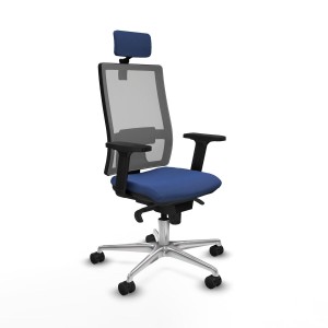 Office Chair with Headrest Piqueras y Crespo 2D086N2 Navy Blue
