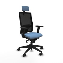 Office Chair with Headrest Piqueras y Crespo 2D066N2 Sky blue