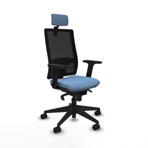 Office Chair with Headrest Piqueras y Crespo 2D066N2 Sky blue
