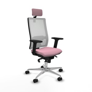Office Chair with Headrest Piqueras y Crespo 2D086N2 Pink