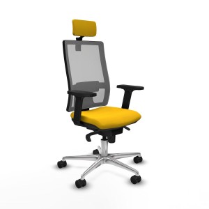 Office Chair with Headrest Piqueras y Crespo 2D086N2 Yellow