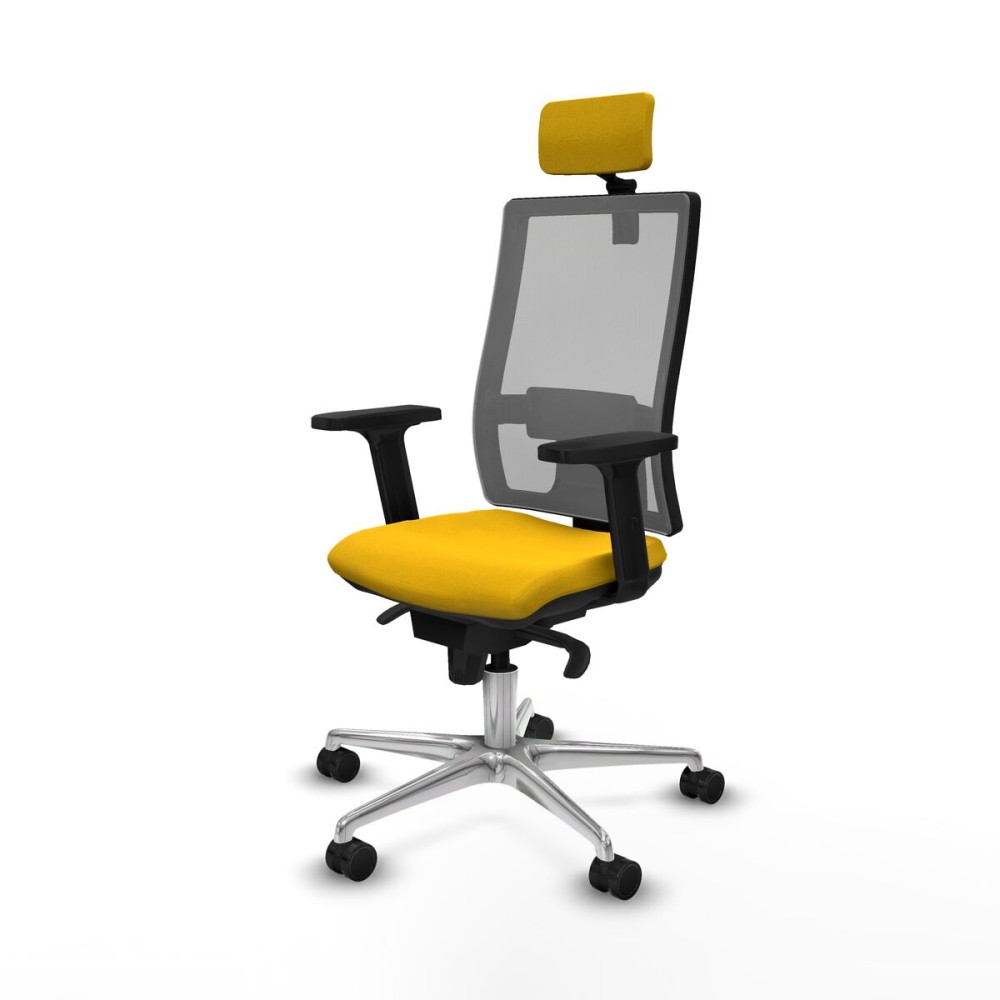 Office Chair with Headrest Piqueras y Crespo 2D086N2 Yellow