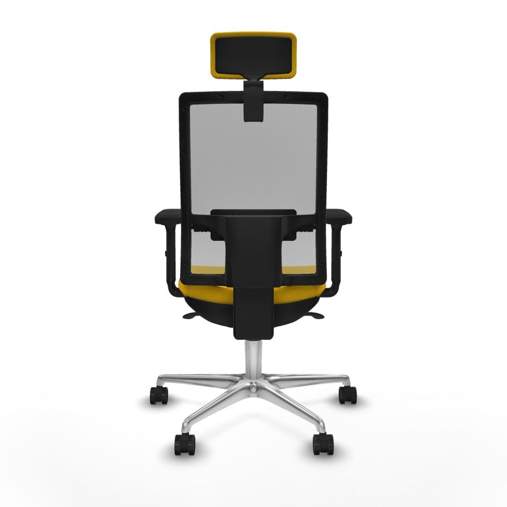 Office Chair with Headrest Piqueras y Crespo 2D086N2 Yellow