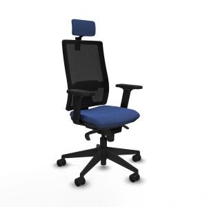 Office Chair with Headrest Piqueras y Crespo 2D066N2 Navy Blue