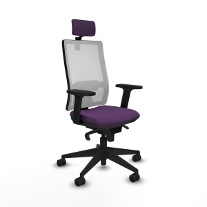 Chaise de Bureau avec Appui-tête Piqueras y Crespo 2D066N2 Violet