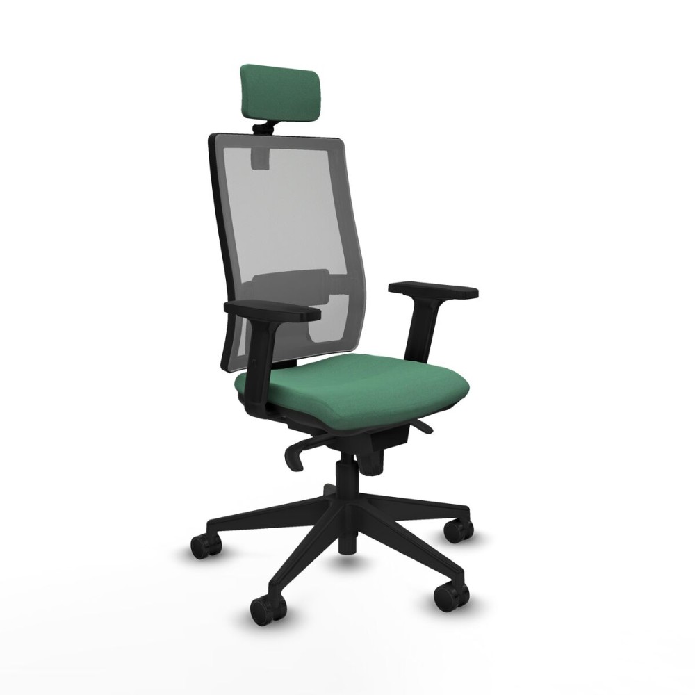 Office Chair with Headrest Piqueras y Crespo 2D066N2 Emerald Green