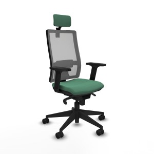 Office Chair with Headrest Piqueras y Crespo 2D066N2 Emerald Green