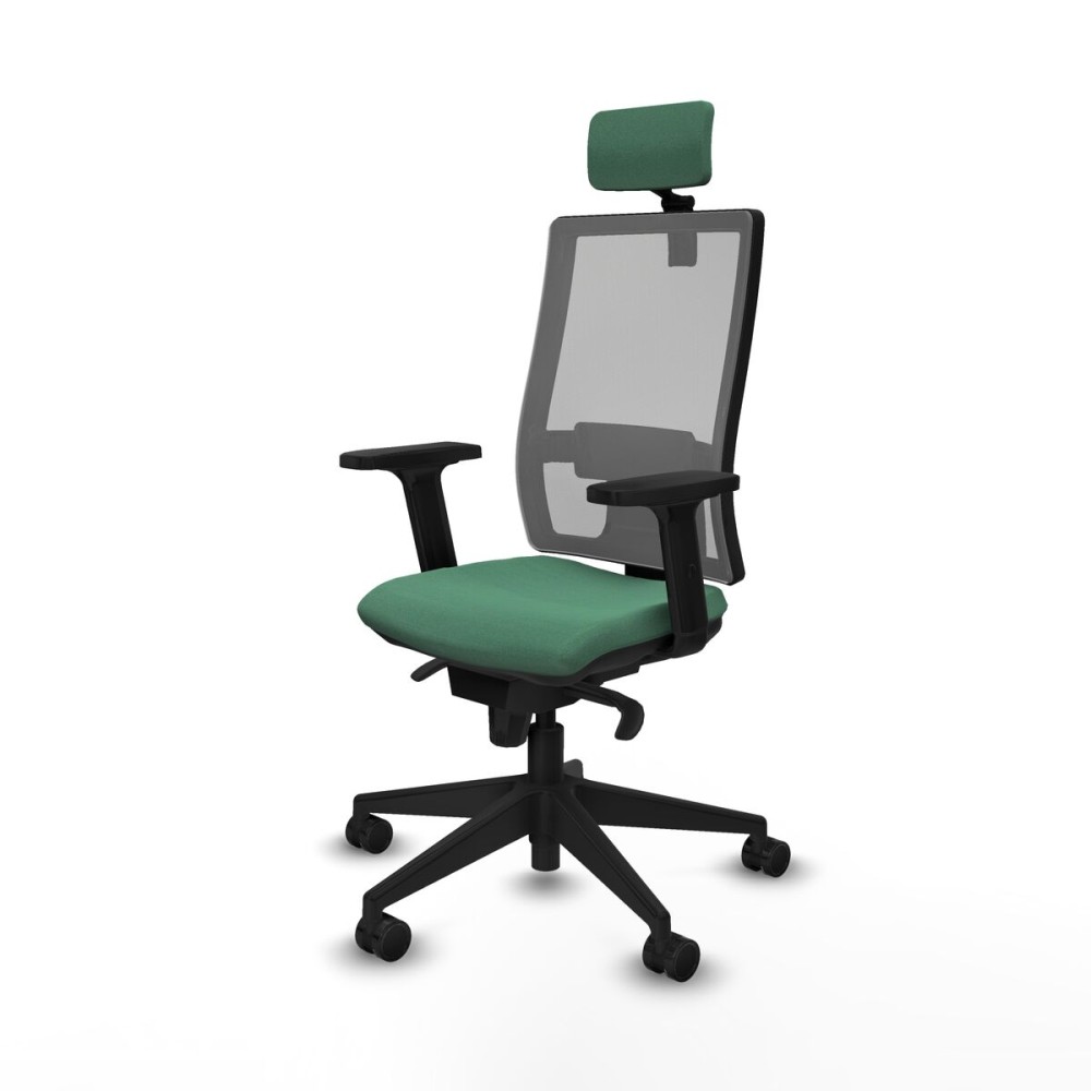 Office Chair with Headrest Piqueras y Crespo 2D066N2 Emerald Green