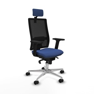Office Chair with Headrest Piqueras y Crespo 2D086N2 Navy Blue
