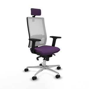 Office Chair with Headrest Piqueras y Crespo 2D086N2 Purple