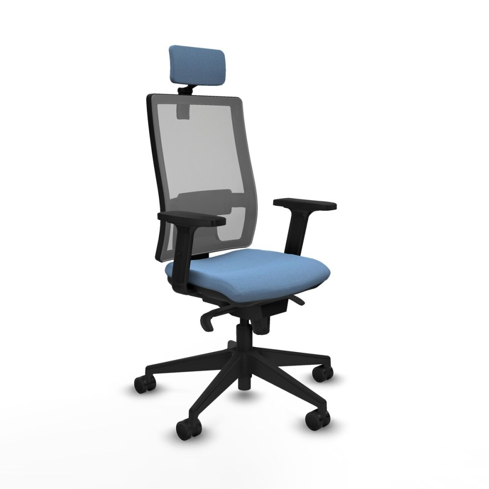 Office Chair with Headrest Piqueras y Crespo 2D066N2 Sky blue