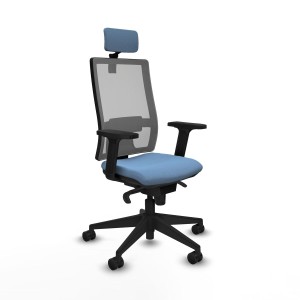 Office Chair with Headrest Piqueras y Crespo 2D066N2 Sky blue
