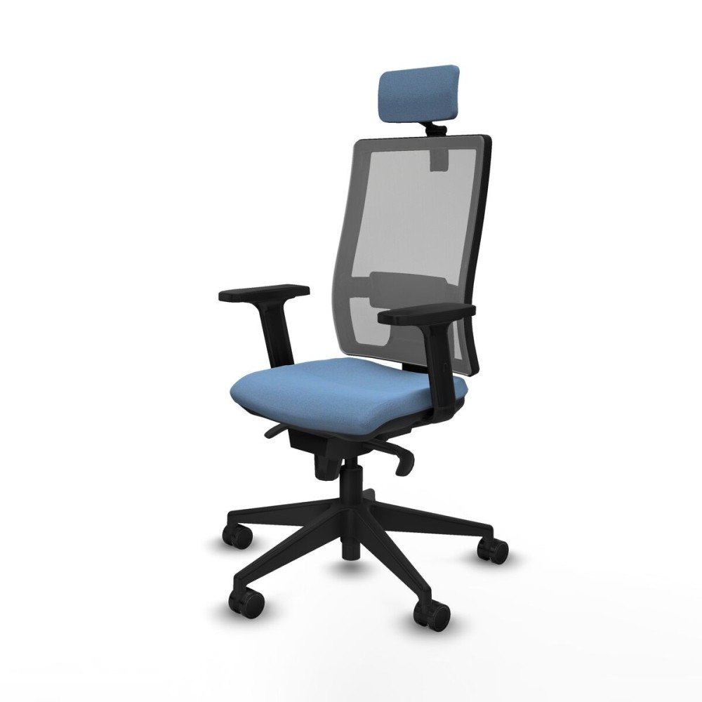 Office Chair with Headrest Piqueras y Crespo 2D066N2 Sky blue
