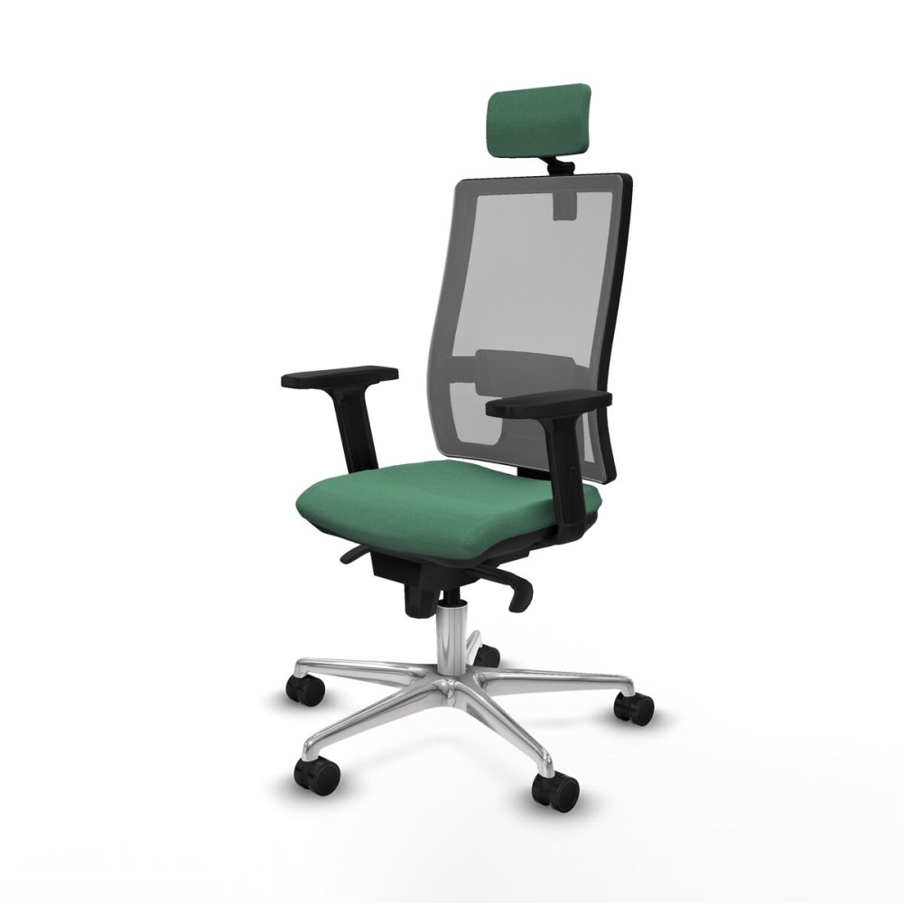 Chaise de Bureau avec Appui-tête Piqueras y Crespo 2D086N2 Vert émeraude