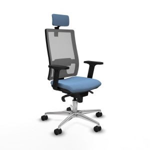 Office Chair with Headrest Piqueras y Crespo 2D086N2 Sky blue