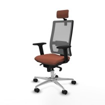 Office Chair with Headrest Piqueras y Crespo 2D086N2 Brown Grey