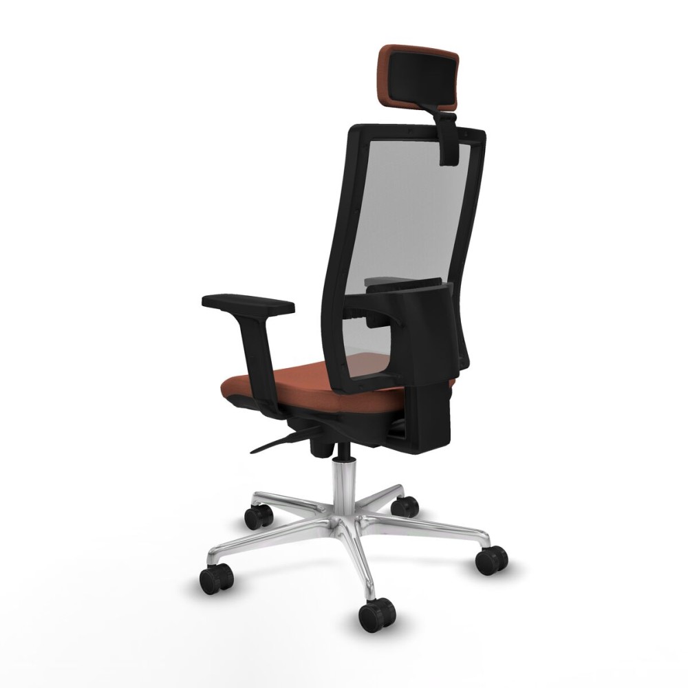 Office Chair with Headrest Piqueras y Crespo 2D086N2 Brown Grey