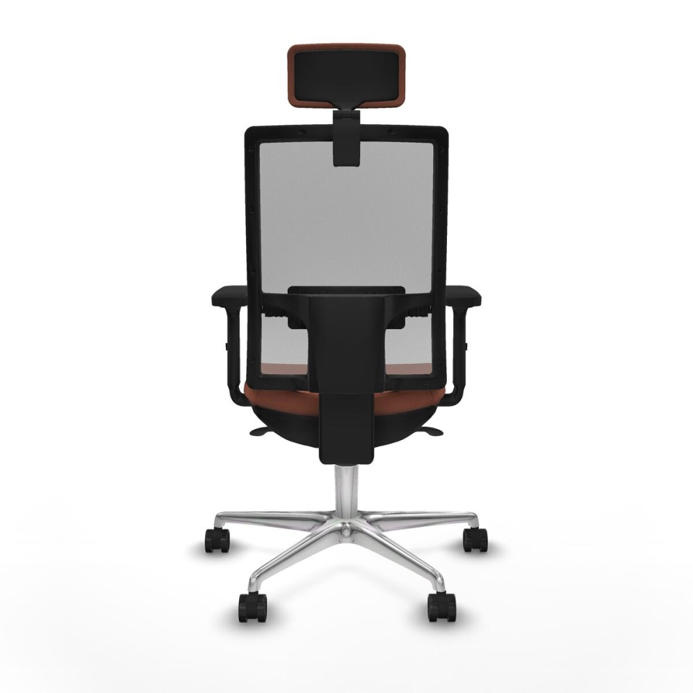 Office Chair with Headrest Piqueras y Crespo 2D086N2 Brown Grey